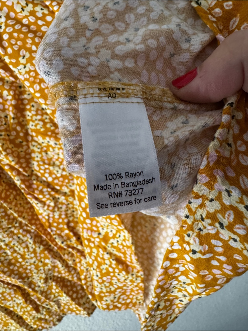Cottagecore Mustard Yellow Floral Pintuck Blouse 3X Croft & Barrow - Picture 6 of 13
